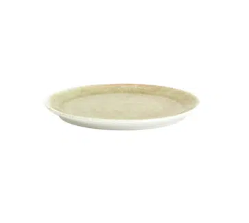 plato ceramico verde