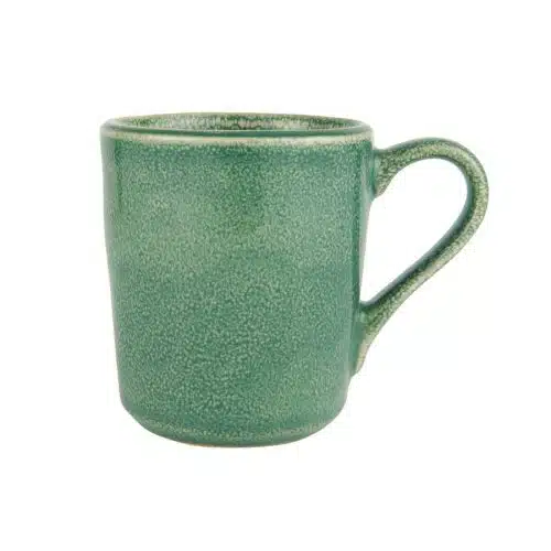 taza ceramica verde